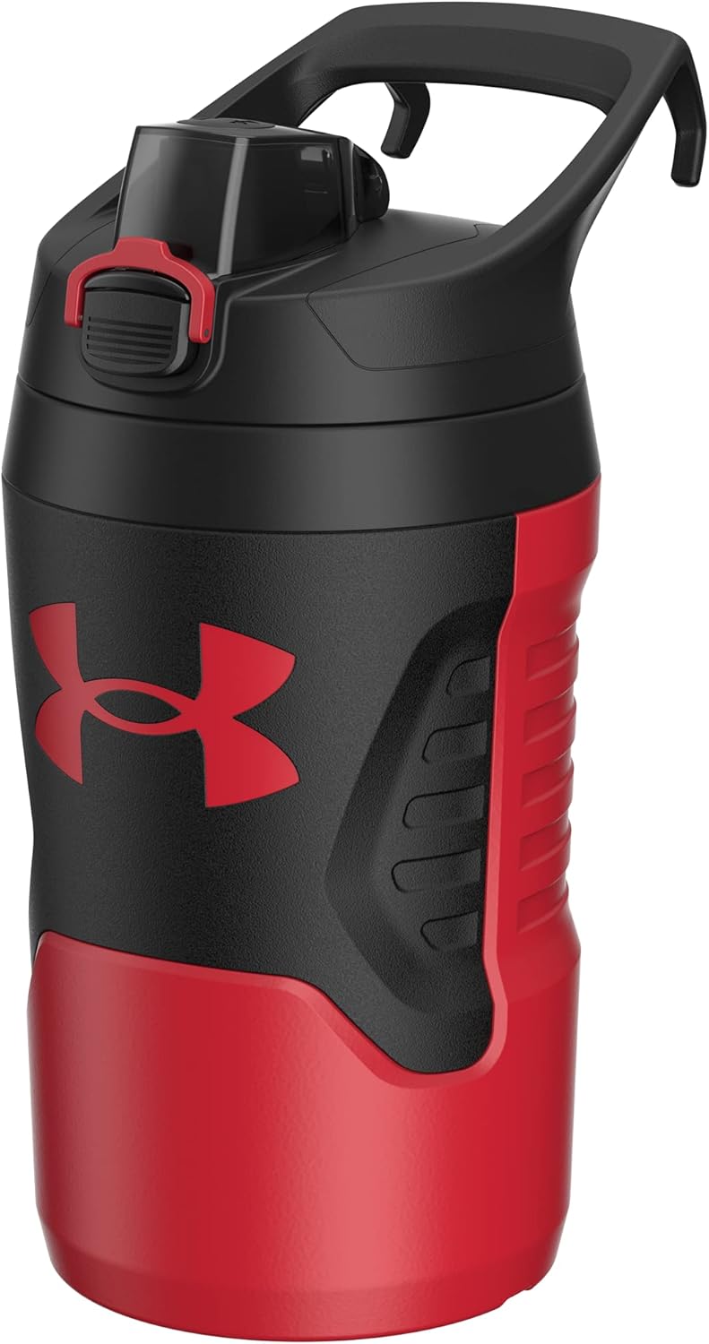 Under Armour 32 oz Insulated Water Bottles - Sports Water Jug with Handle, Fence Hook, Leak Resistant for Baseball, Football & More, 32 oz Water Bottles, Sports Water Bottle Insulated